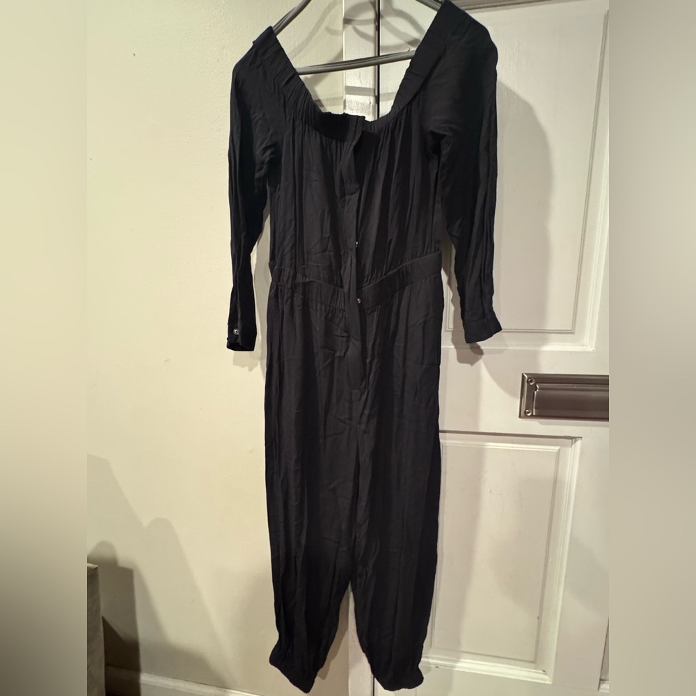 JustFab Elegant Black Jumpsuit Size Medium